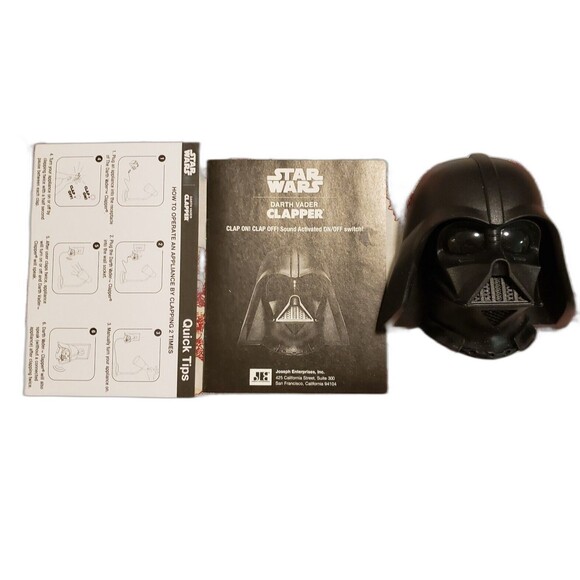 Star Wars Talking Darth Vader Clapper - Disney, Lucas film - Speaks Phrases! - Picture 1 of 8